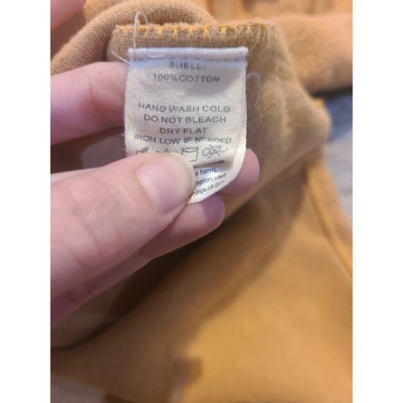 Peach love large women's oversized gold button up shacket with pockets - Picture 6 of 9